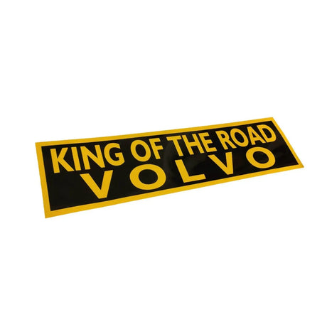 Nálepka s nápisem King of the road