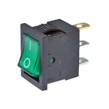 Klikací spínač hranatý 12V LED