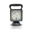 Pracovní lampa LED čtvercová magnetická 27W s zapalovacím konektorem