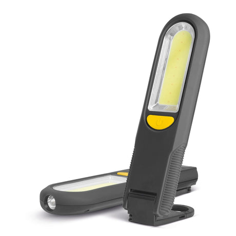 Montážní svítilna s magnetickým háčkem - nouzovým světlem COB + SMD LED