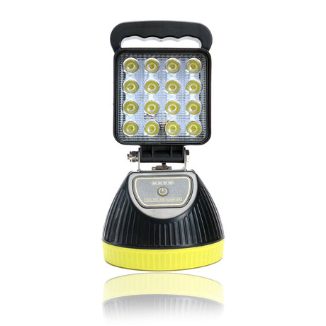 Pracovní lampa LED čtvercová dobíjecí magnetická 12/24V