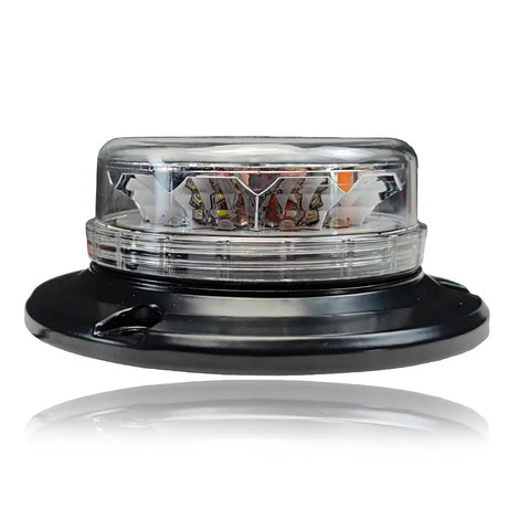Blikací světlomet 4 barevný ultratenký LED s magnetickým podstavcem