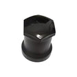 Černý plastový kryt šroubů, dlouhý kulatý 32 mm