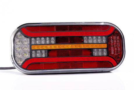 Světlo LED se 6 funkcemi a dynamickým indexem s prizmatickým tvarem 12-36V
