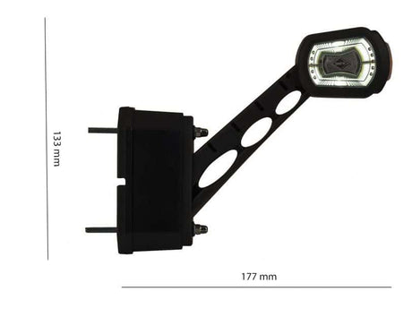 Šířkové světlo s rovným LED světlem a 3 funkcemi zpětného radaru