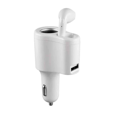 Bluetooth sluchátka headset s nabíječkou do auta