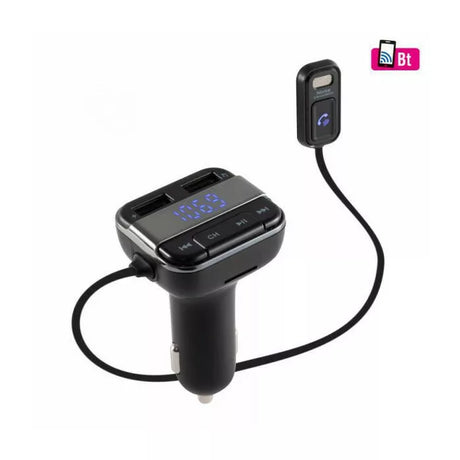 Autosadačka s handsfree telefonováním Bluetooth FM modulátor s mikrofonem