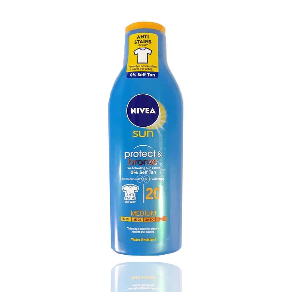 Opalovací mléko Nivea Sun Protect&Bronze SPF20+ 200ml Medium