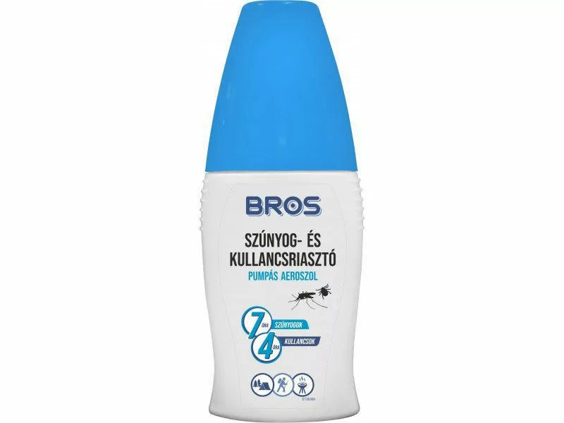Repelent proti komárům a klíšťatům v pumpovacím aerosolu Bros 100ml