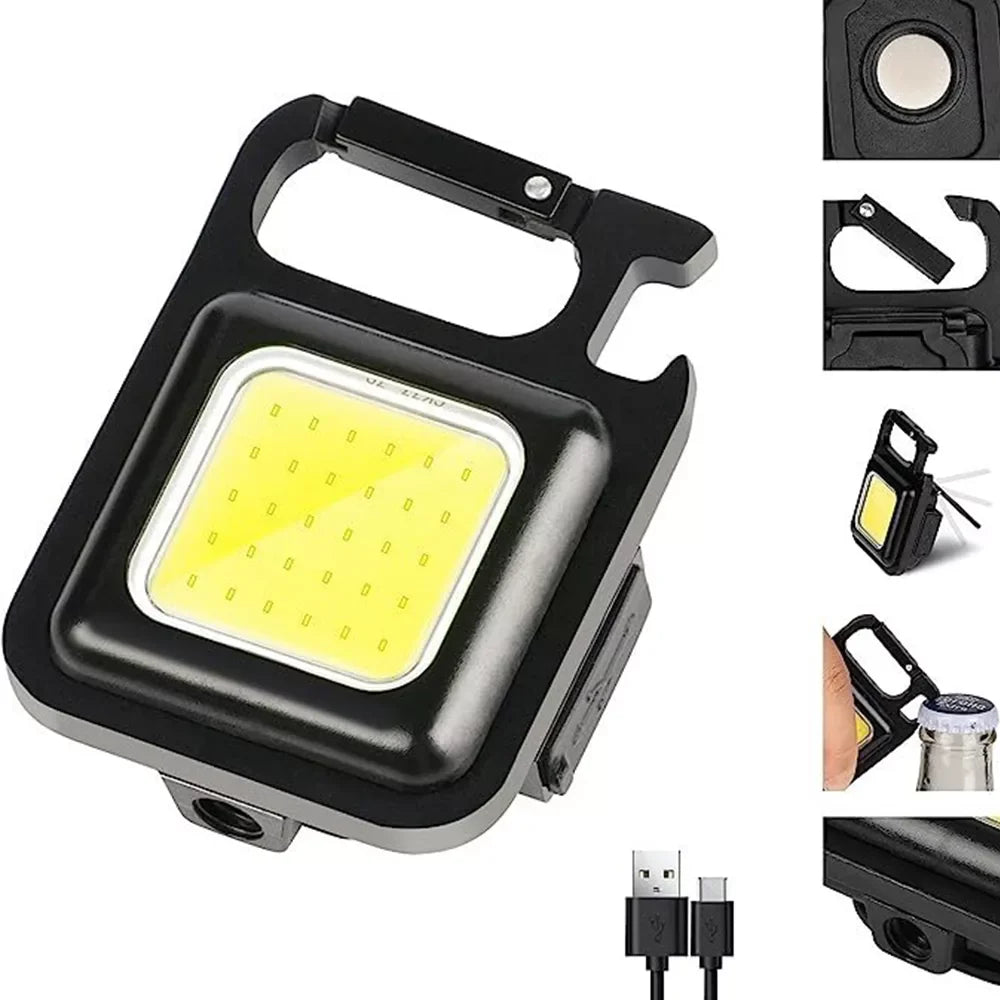Mini COB LED kapesní svítilna