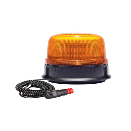 Žlutá LED blikací lampa 12V/24V 16 LED