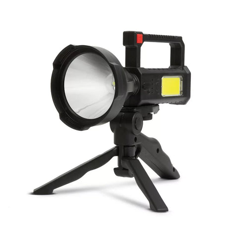 Pracovní lampa s funkcí hledání, stativem, akumulátorem, 580lm, IP55.