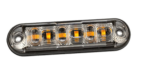 Modulární blikací světlo 6LED žluté 12/24V 4 funkční