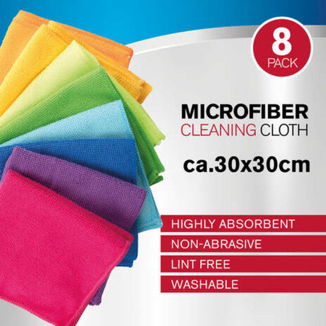 Mikrovláknové čisticí ubrousky 30x30cm 8ks