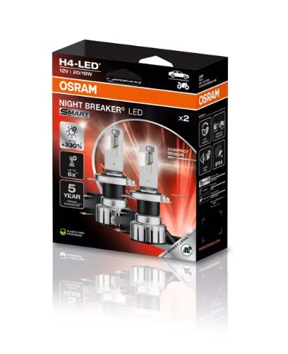 Žárovka 12V 20/19W H4 Osram Night Breaker LED set   S povolením dopravního úřadu