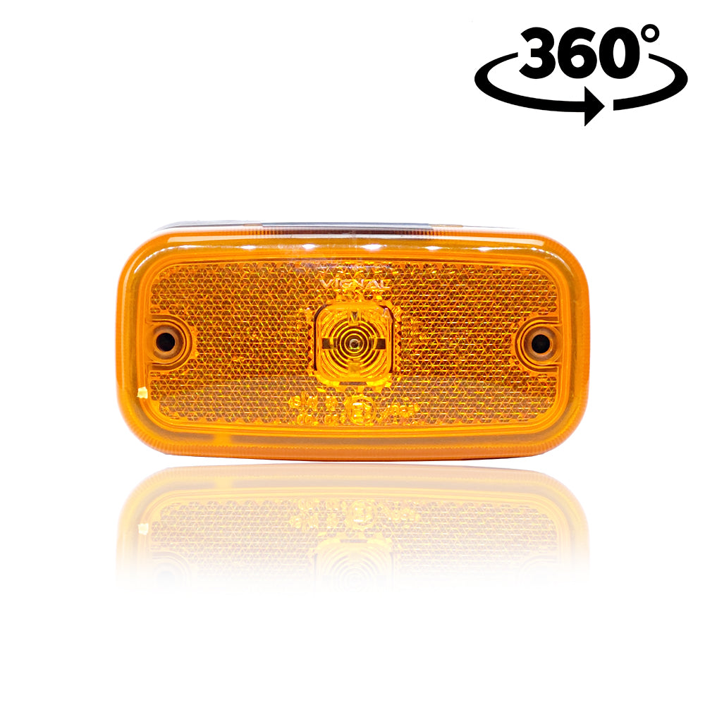 Boční lampa s prizmatickým efektem, velká žlutá Vignal