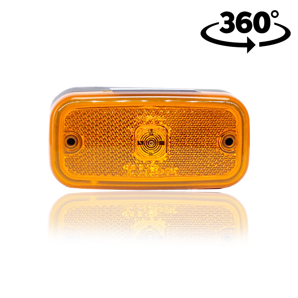 Boční lampa s prizmatickým efektem, velká žlutá Vignal