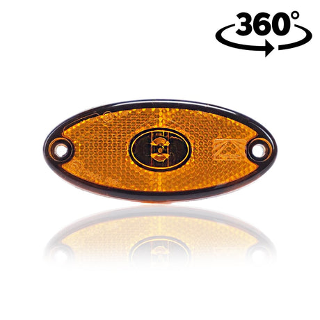 Pozice lampy LED ovální FlatpointII