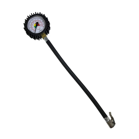 Měřič tlaku v pneumatikách až do 12 bar s 32 cm hadicí