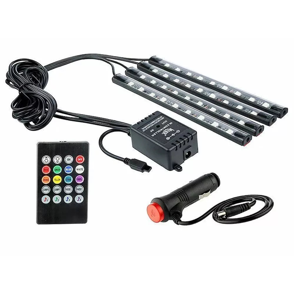 Dálkově ovládaná LED páska pro vnitřní prostory 12V 4x9 LED