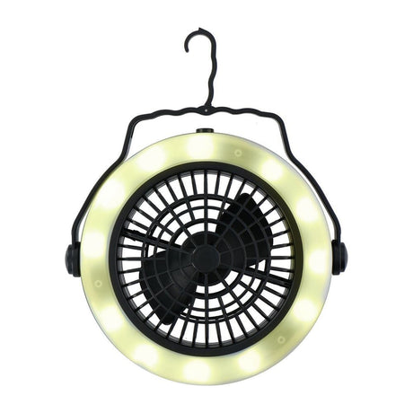Stanová lampa a ventilátor