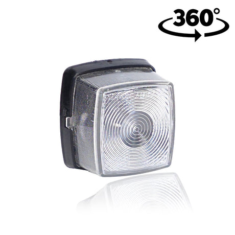 Lampa poloha kostka velká bílá