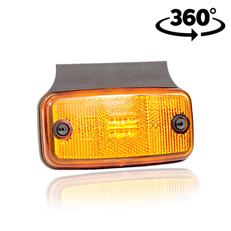 Světlo polohy LED žluté velké s držákem