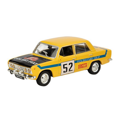 Automobilový model Polski Fiat 125p Rally ve velikosti 1:43