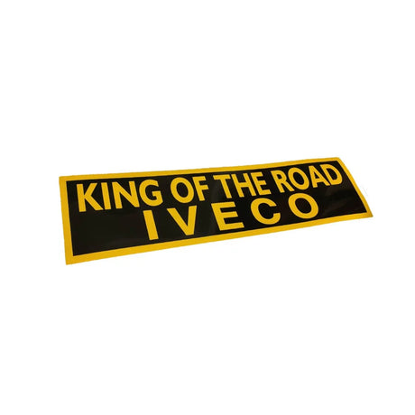 Nálepka s nápisem King of the road