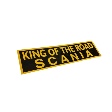Nálepka s nápisem King of the road