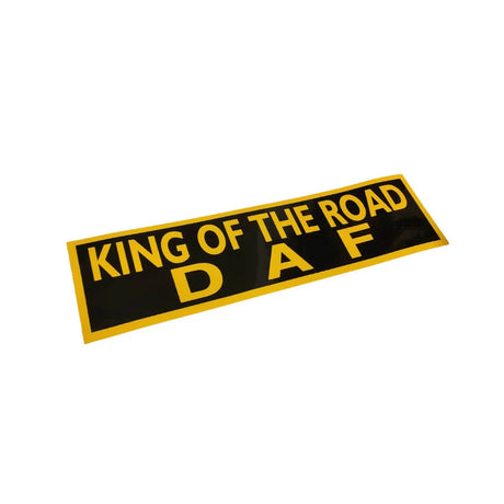 Nálepka s nápisem King of the road