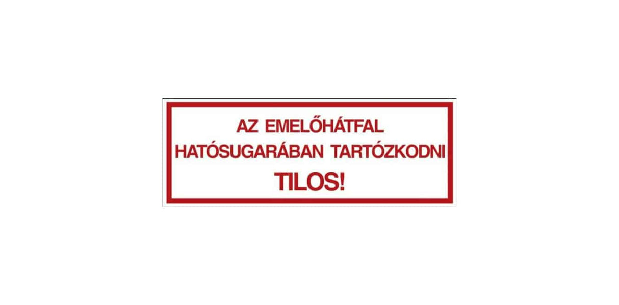 Nálepka na zvedací stěnu