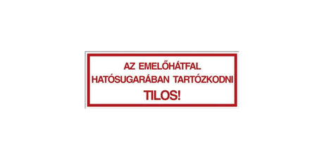 Nálepka na zvedací stěnu