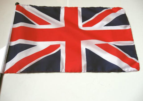 Vlajka s autem s držadlem Velká Británie (30x45 cm)