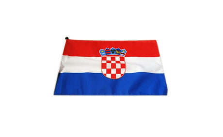 Vlajka s autem s držadlem Chorvatsko (30x45 cm)