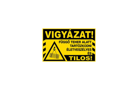 Matice Držte pod zavěšeným nákladem. Zakázáno!