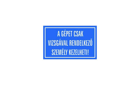 Matrice Pouze osoba s oprávněním může ovládat stroj!