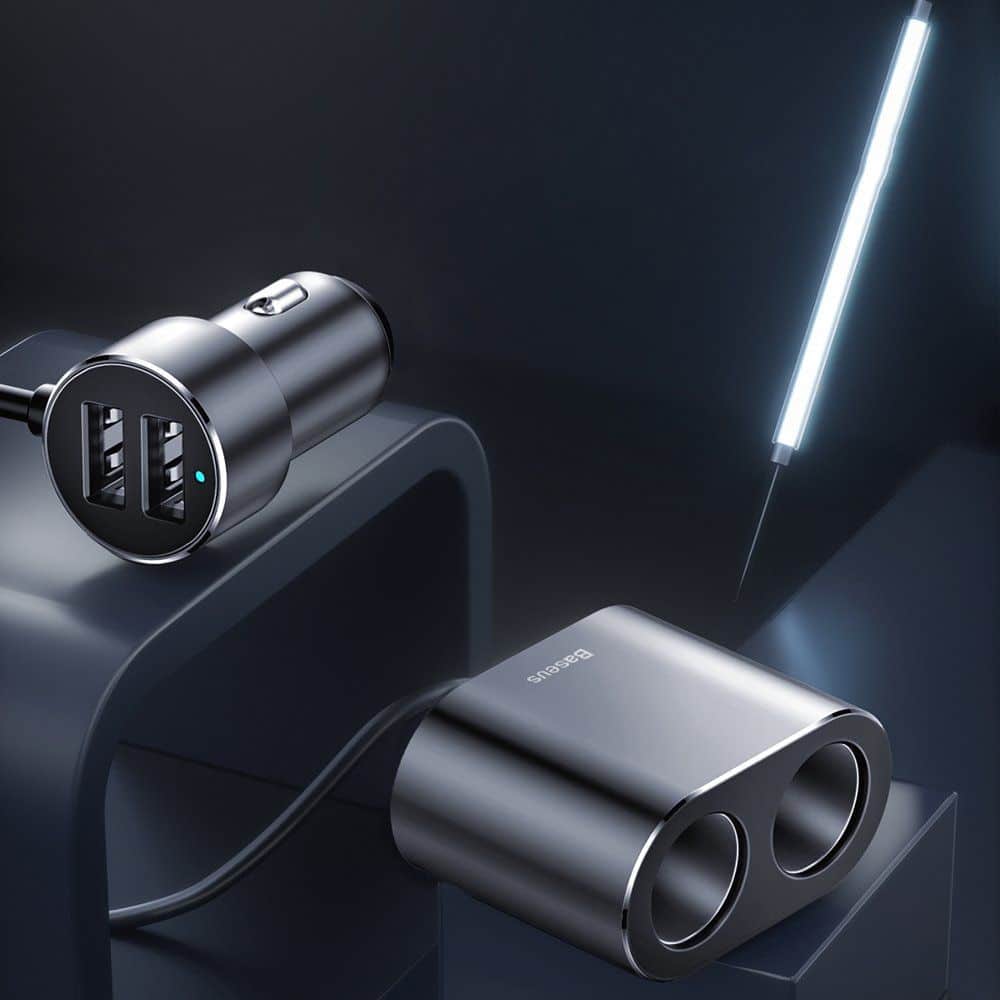 Autonabíječka s USB 80W + 2x USB 3.1A