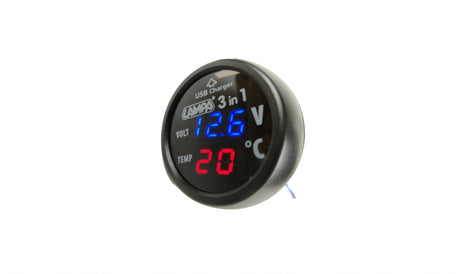 Indikátor nabíjení akumulátoru a voltmetr 3 v 1 pro auto