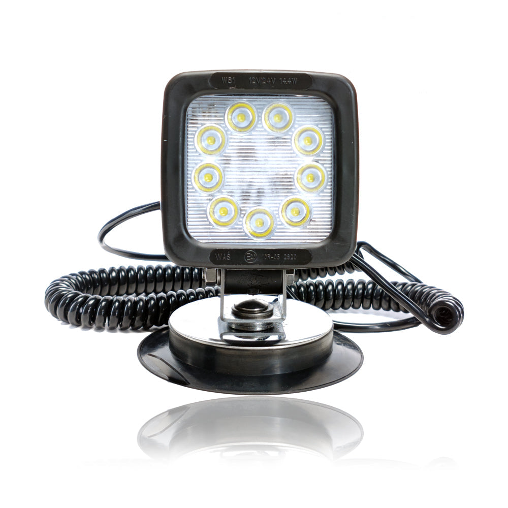 Pracovní lampa LED s čtvercovým magnetem a zapalovacím konektorem