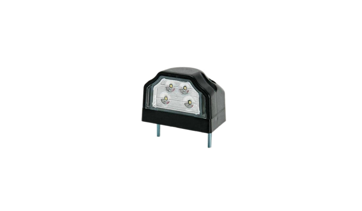 Světlo poznávací značky velké černé se 4 LED