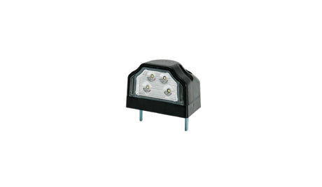 Světlo poznávací značky velké černé se 4 LED