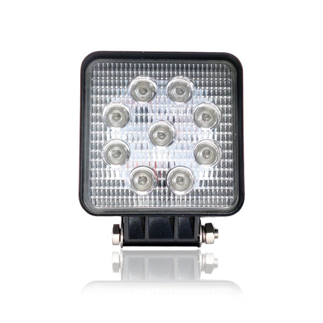 Pracovní lampa LED čtvercová s rozptylovým světlem 27W 12/24V modrá