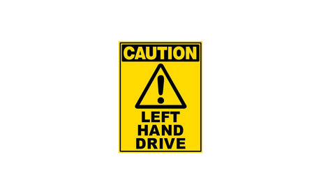 Samolepka LEFT HAND DRIVE (Řízení na levé straně) 30x40cm