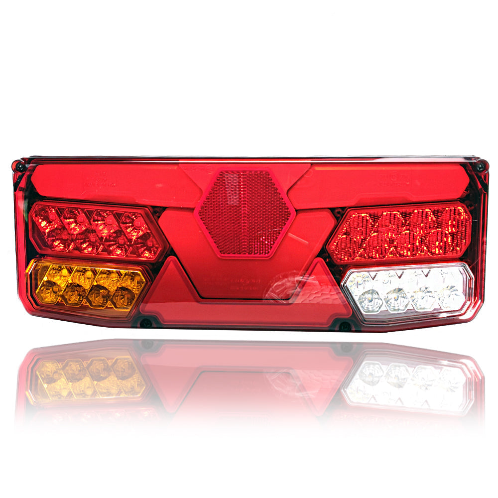 Světlo LED se 7 funkcemi, univerzální s registrační značkou 12-24V