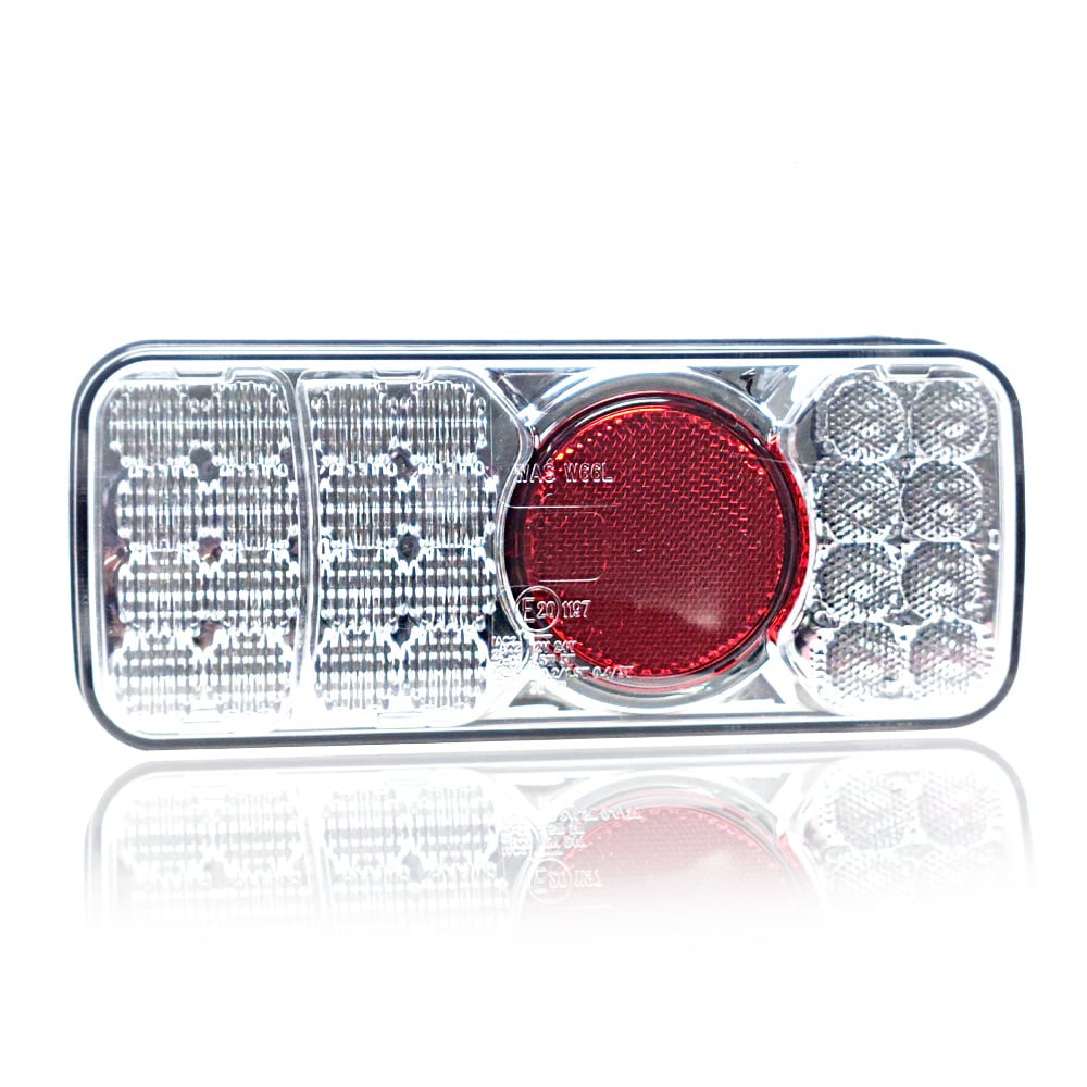 Světlo LED 5-funkční průsvitná s prismou 12/24V