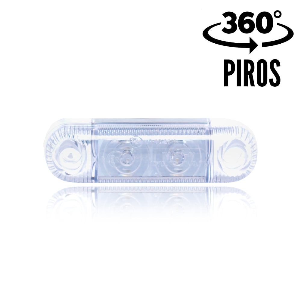 Lampa polohy LED vestavěná WAS