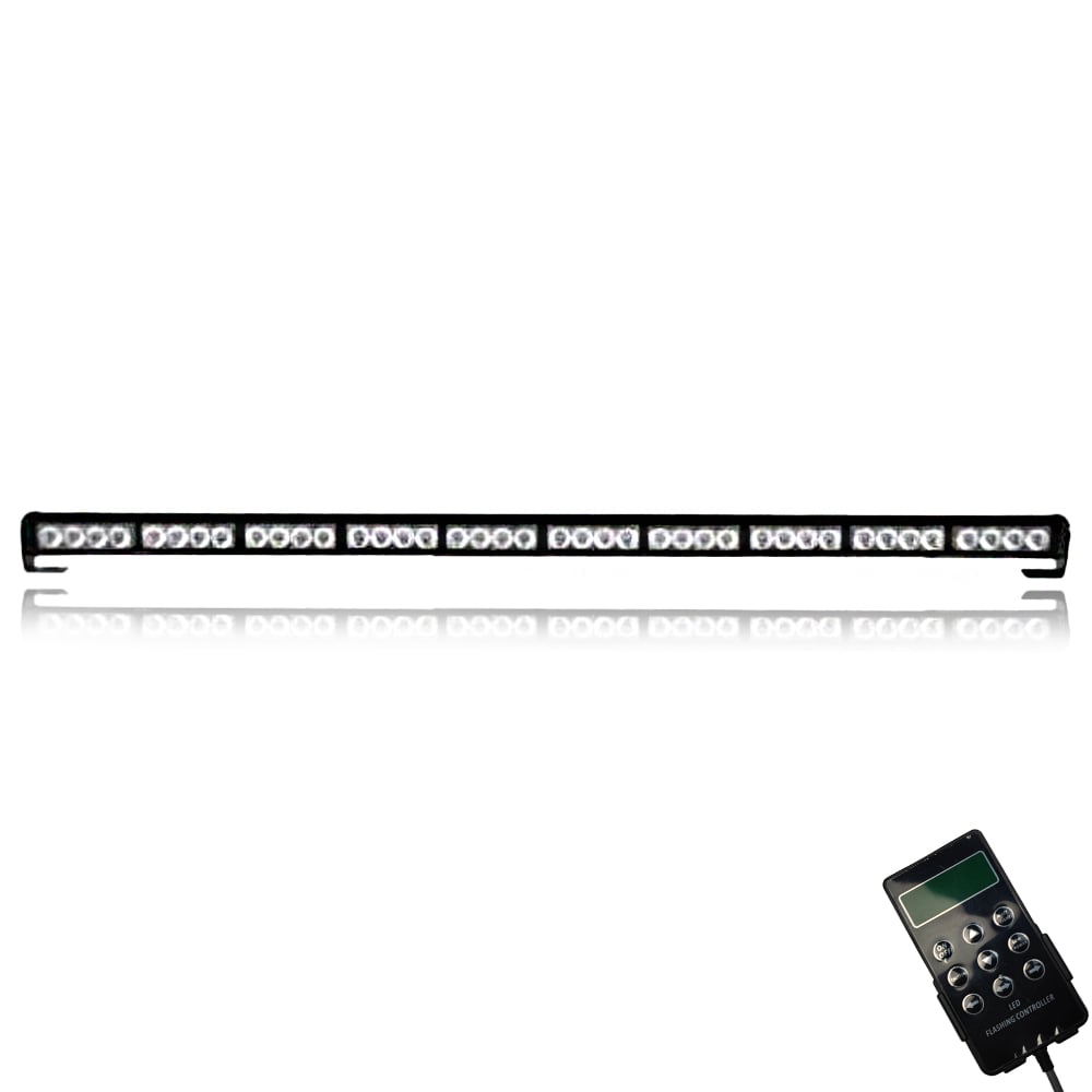 Žlutý blikající světelný most s řídícím světlem LED