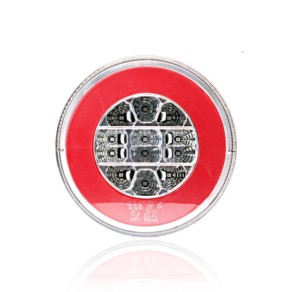 Lampa okruhle LED pruhy s indexy průhledné 12/24V