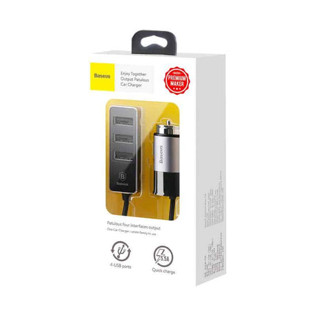 Zapalovačový USB nabíječ s 4 výstupy 5.5A